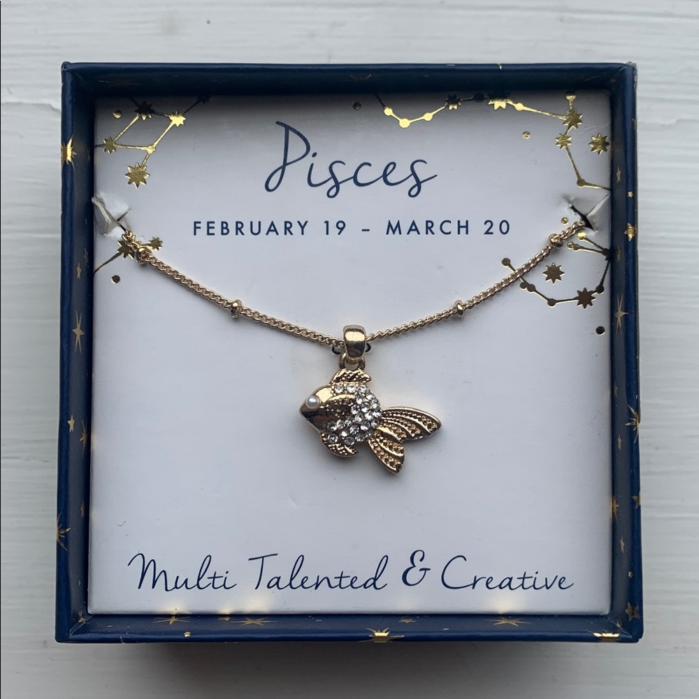 Macy's Gold Pisces Fish Necklace